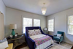 Main level guest bedroom at 3582 Southview Ave in historic Cloverdale, Montgomery, AL. I Shoot Houses...Professional photos and tour by Sherry Watkins at Go2REasssistant.com