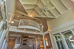 Beautiful vaulted, beam ceiling at 680 Warrior Lane in Indian Shores, Lake Martin - Alexander City,  AL. Professional photos and tour by Go2REasssistant.com