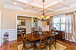 Dining Room with coffered ceiling at 675 Bon Terre Blvd. in Bon Terre, Pike Road, AL. I Shoot Houses...photos and tour by Go2REasssistant.com